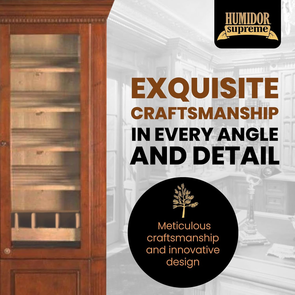 Humidor Supreme Commercial Humidor Cabinet | Holds 5000 Cigars