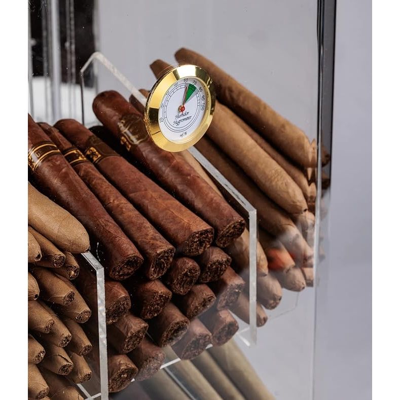 Franklin Acrylic Display Cigar Humidor | Holds 150 Cigars