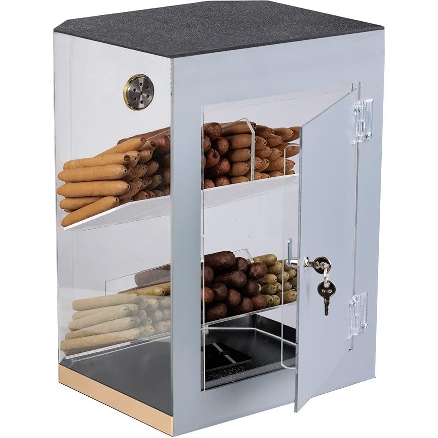 Franklin Acrylic Display Cigar Humidor | Holds 150 Cigars