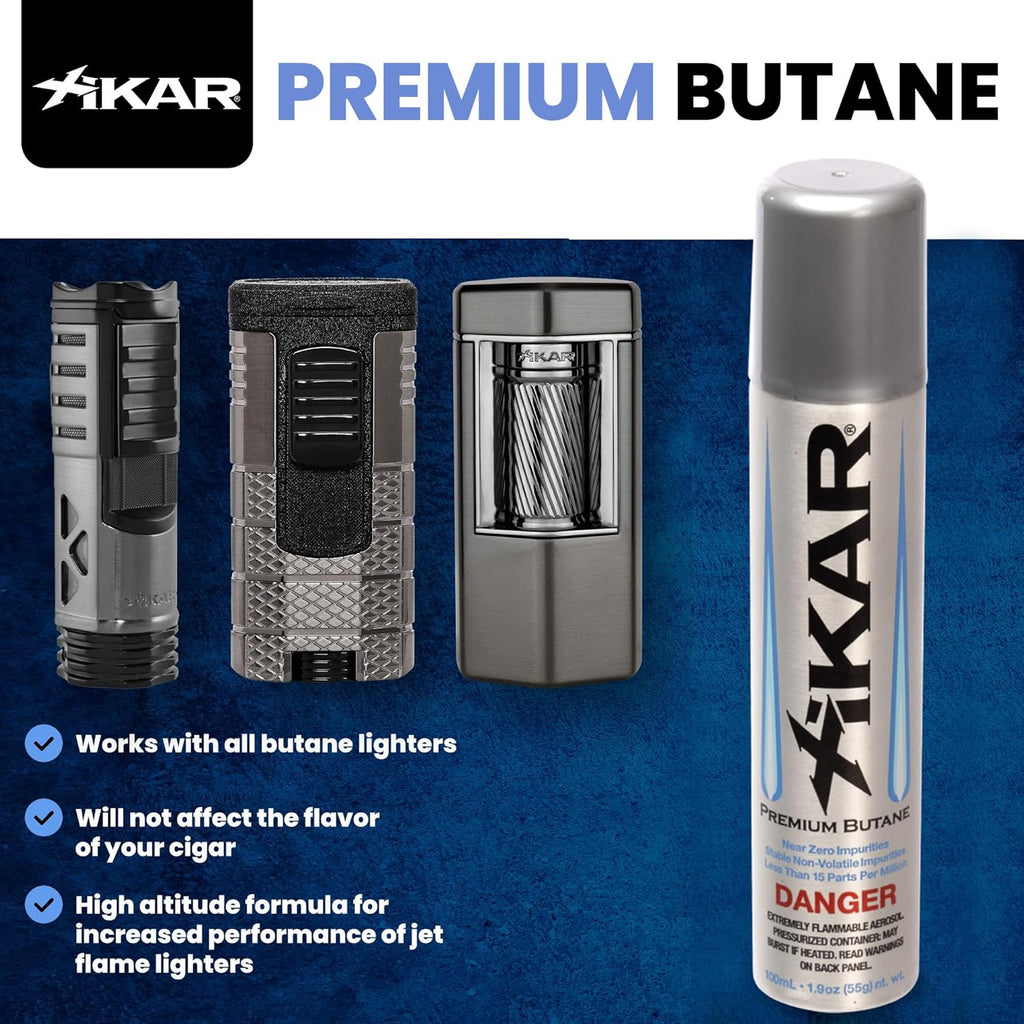 Xikar Butane Lighter Refill Fluid | 12 Pack