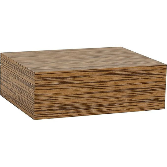 Altesse Desktop Humidor with Zebrawood Veneer | Holds 75 Cigars