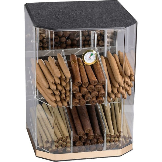 Franklin Acrylic Display Cigar Humidor | Holds 150 Cigars