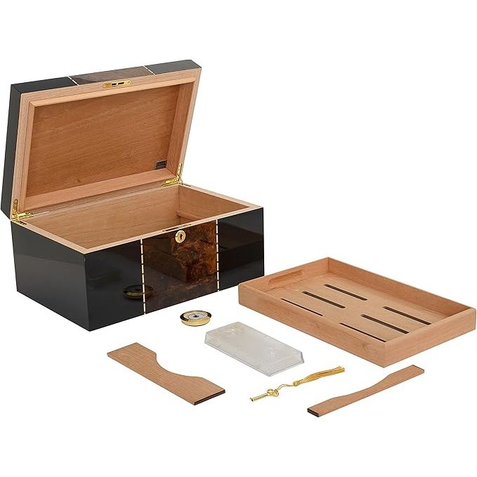 Conte Desktop Humidor | Holds 80 Cigars