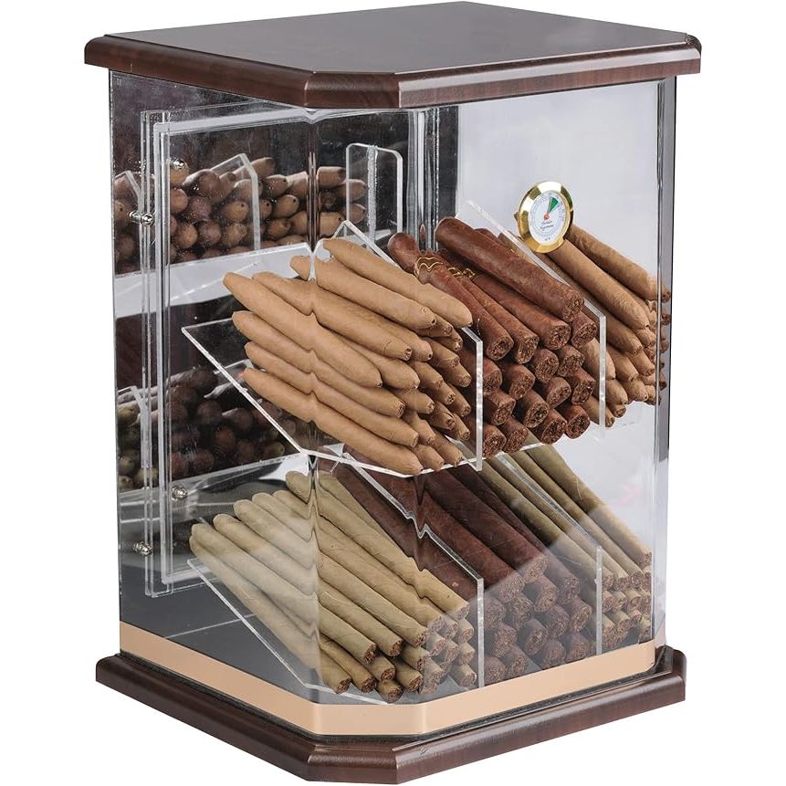 Franklin Acrylic Display Cigar Humidor | Holds 150 Cigars