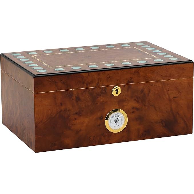 Santorini Desktop Humidor | Holds 75 Cigars