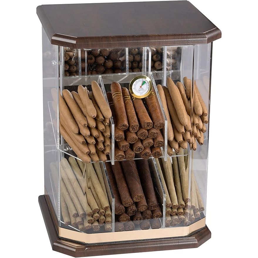 Franklin Acrylic Display Cigar Humidor | Holds 150 Cigars