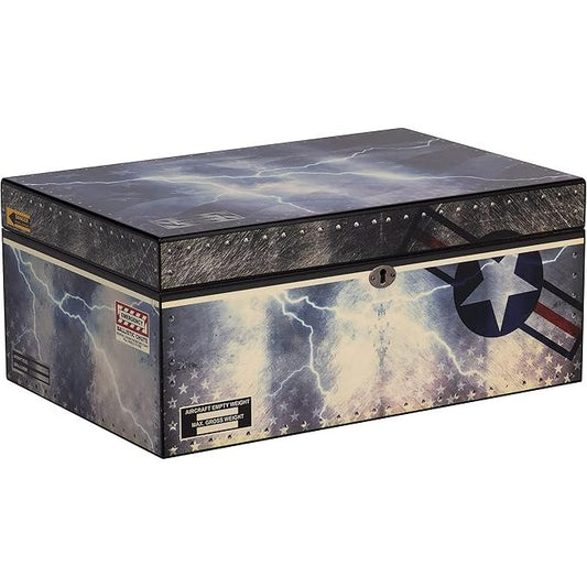 Fighter Jet Desktop Humidor | Holds 100 Cigars