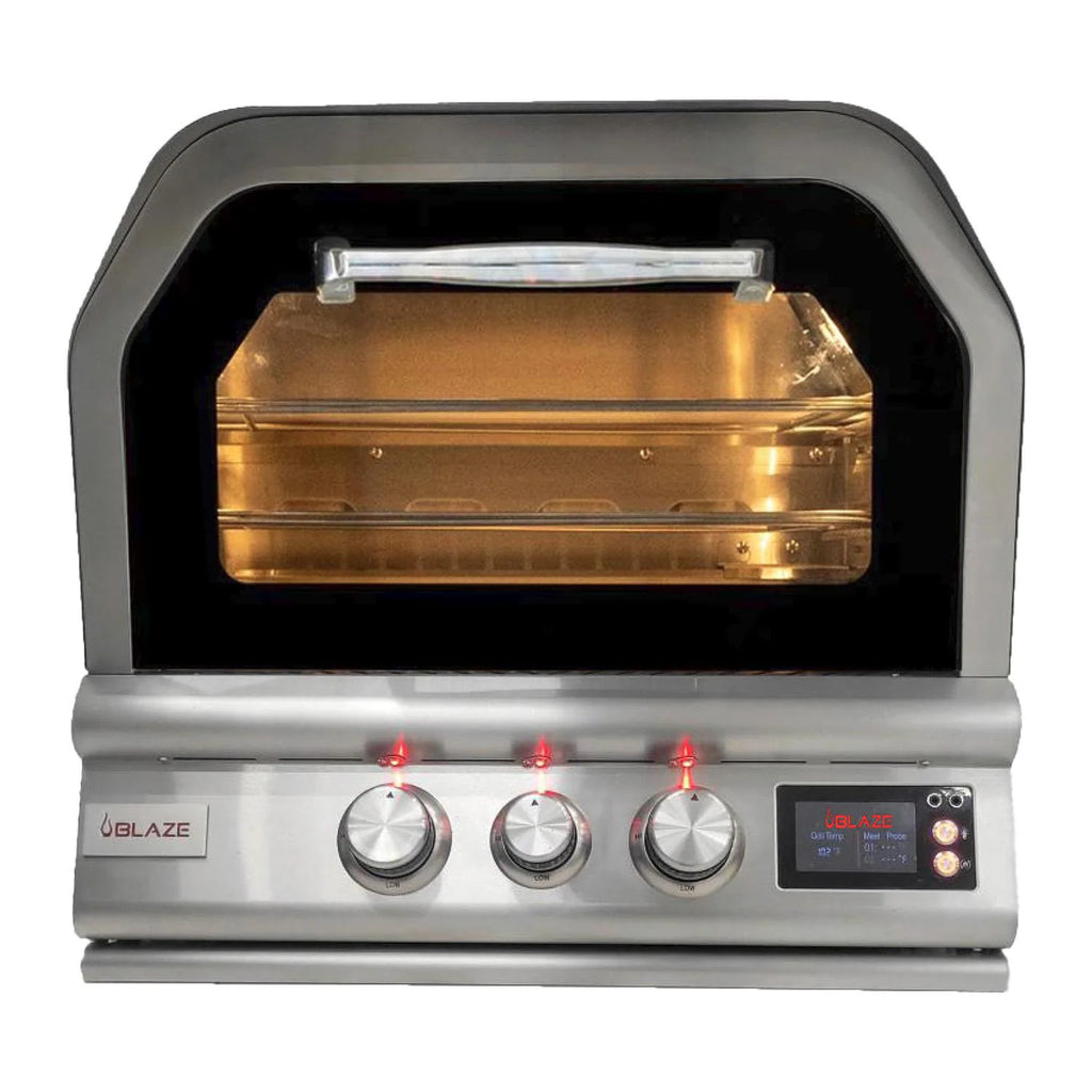 Blaze 26-Inch Propane Gas Outdoor Pizza Oven With Rotisserie