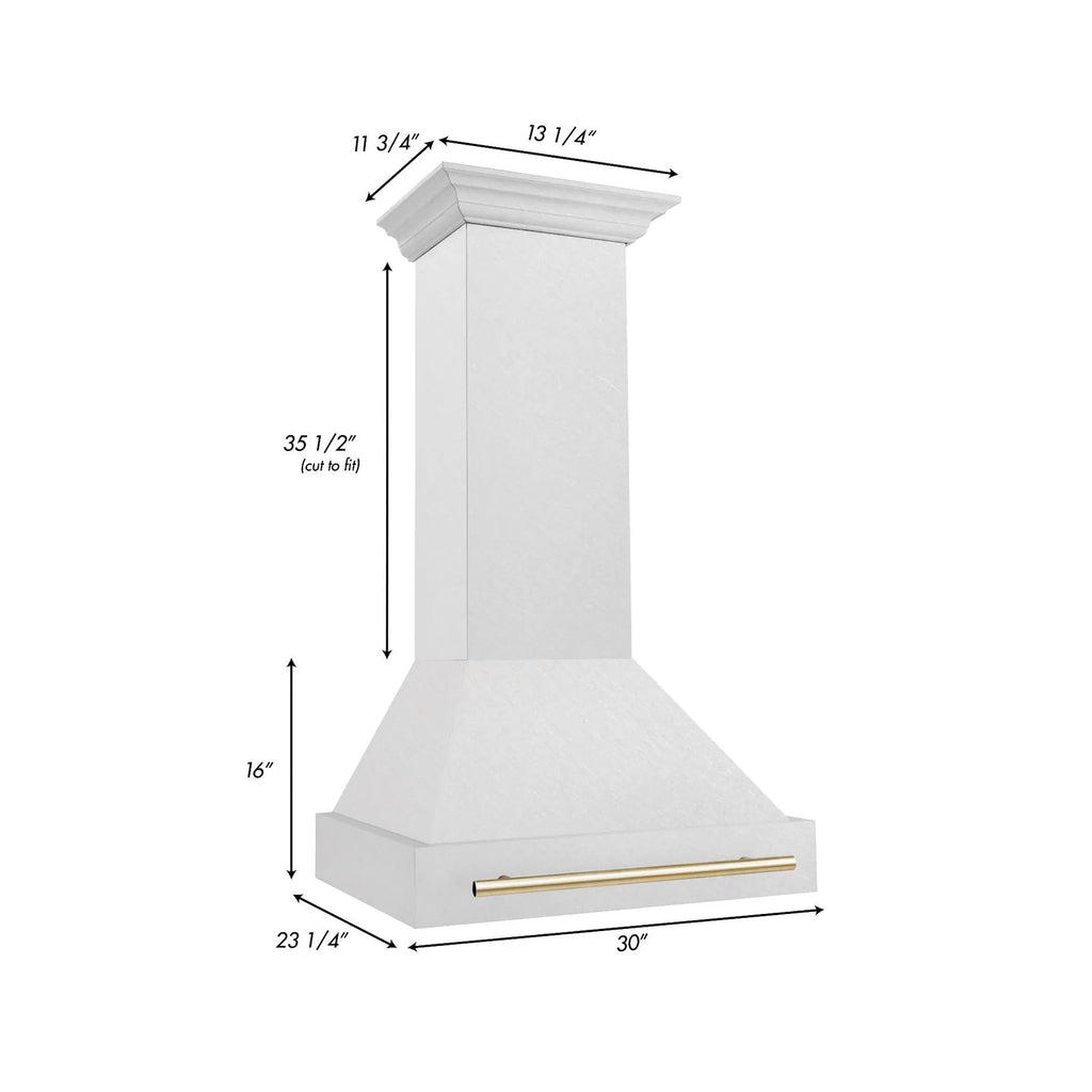 ZLINE Autograph Edition DuraSnow® Stainless Steel Range Hood - 8654SNZ