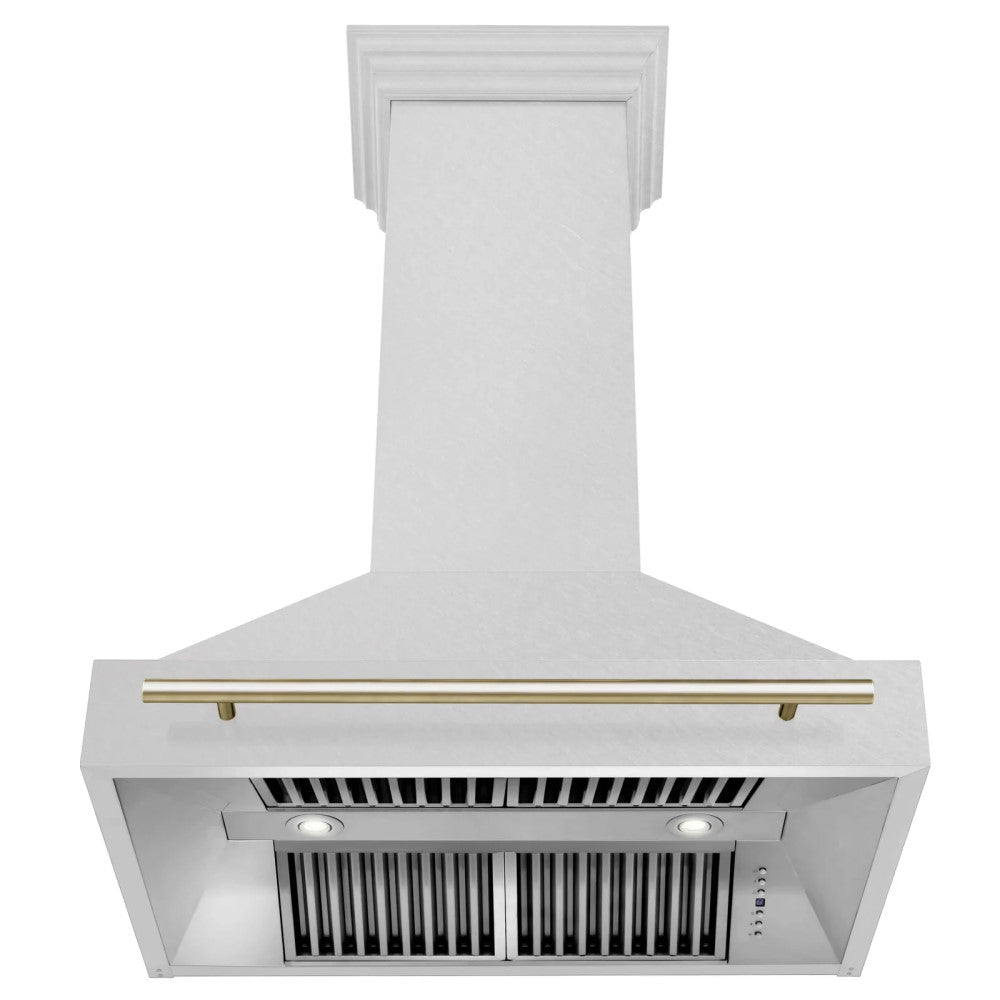 ZLINE Autograph Edition DuraSnow® Stainless Steel Range Hood - 8654SNZ