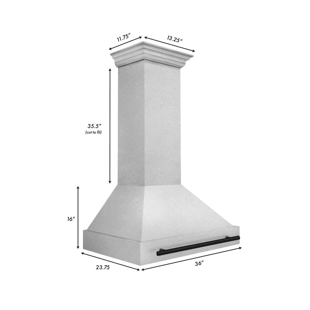 ZLINE Autograph Edition DuraSnow® Stainless Steel Range Hood - 8654SNZ