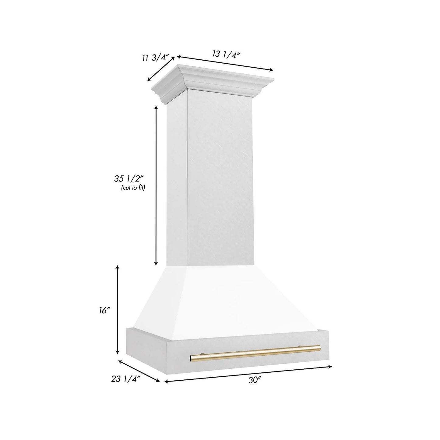 ZLINE Autograph Edition DuraSnow® Stainless Steel Range Hood - 8654SNZ