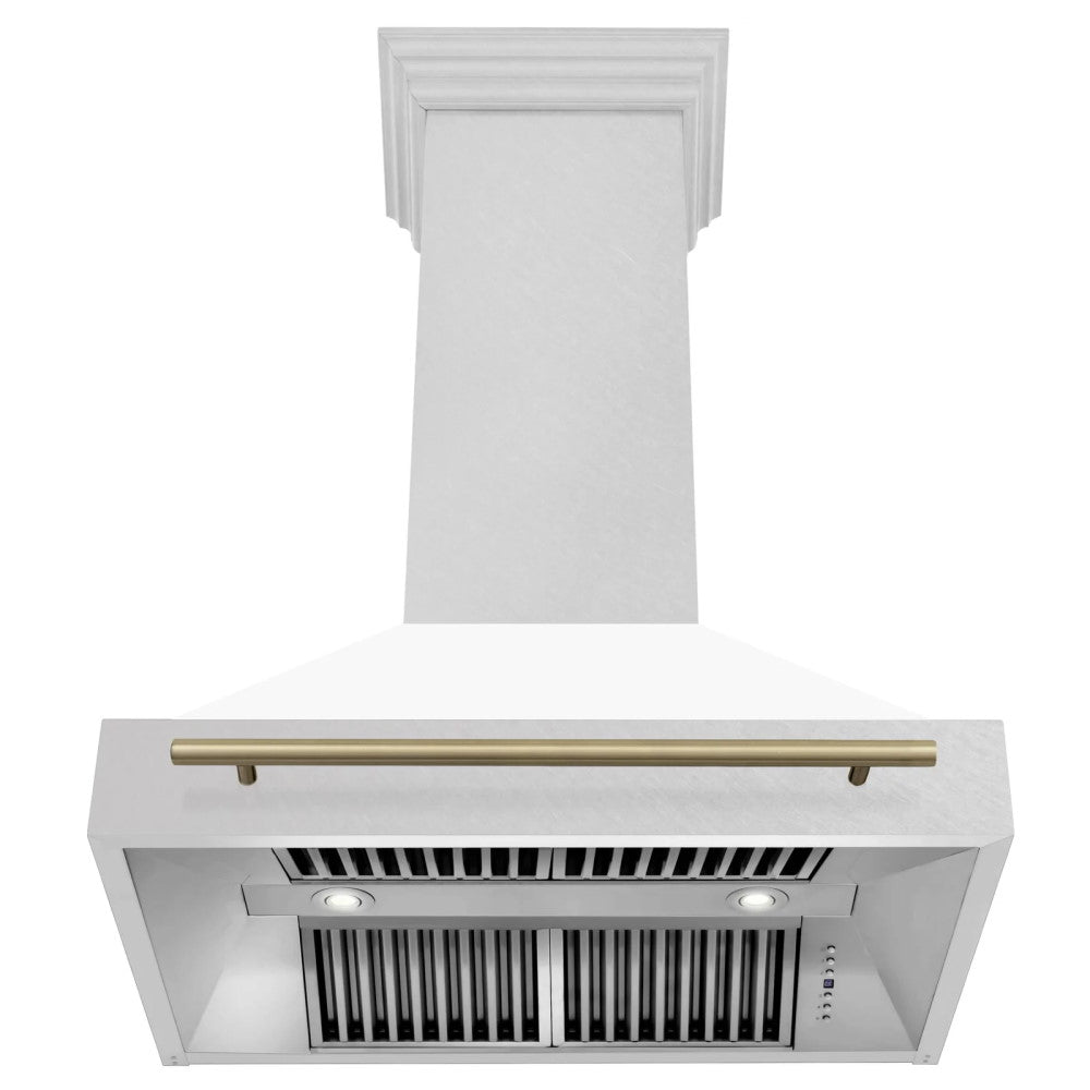 ZLINE Autograph Edition DuraSnow® Stainless Steel Range Hood - 8654SNZ