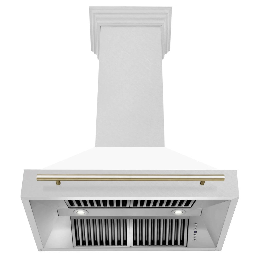 ZLINE Autograph Edition DuraSnow® Stainless Steel Range Hood - 8654SNZ