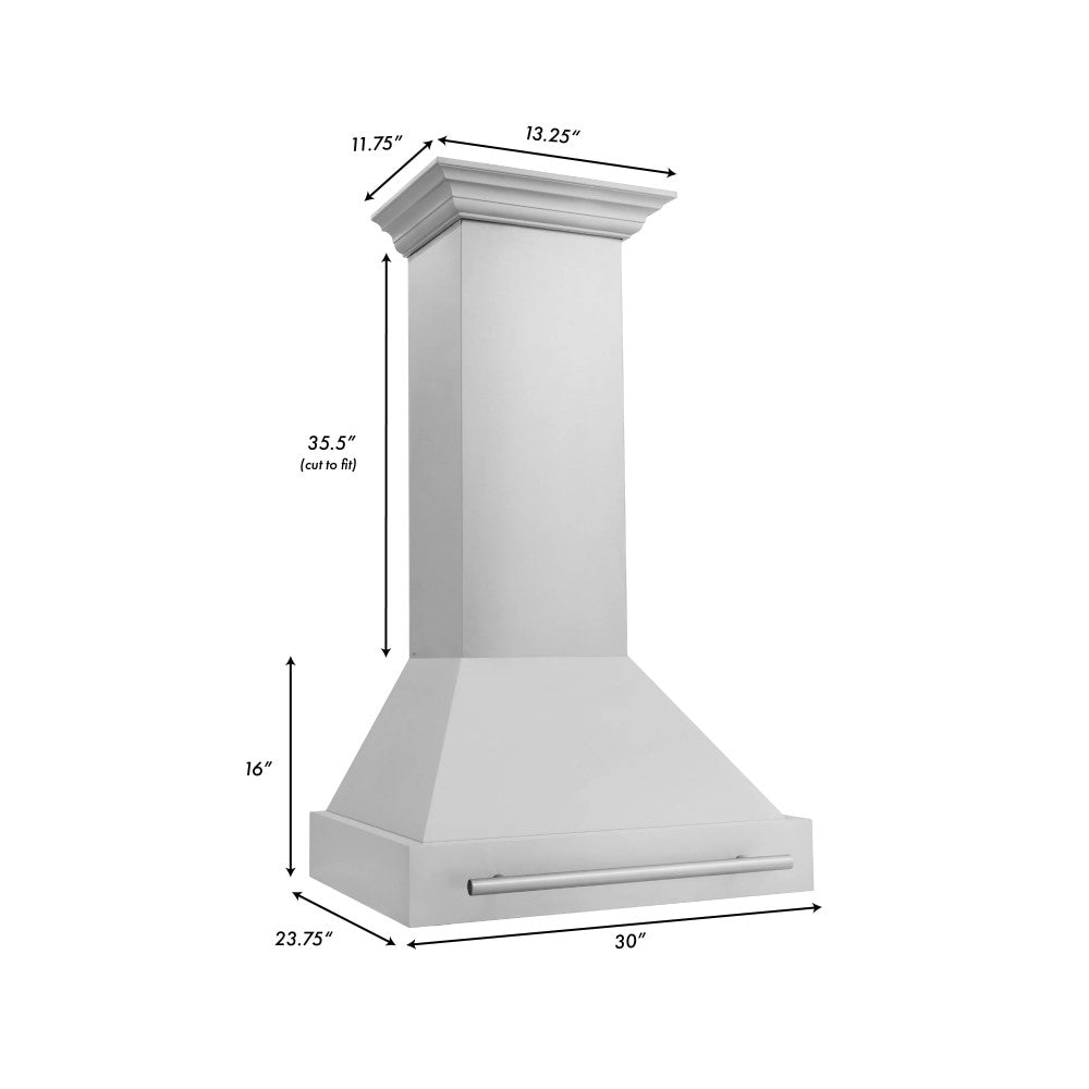 ZLINE Stainless Steel Range Hood Color Shell Options - 8654STX