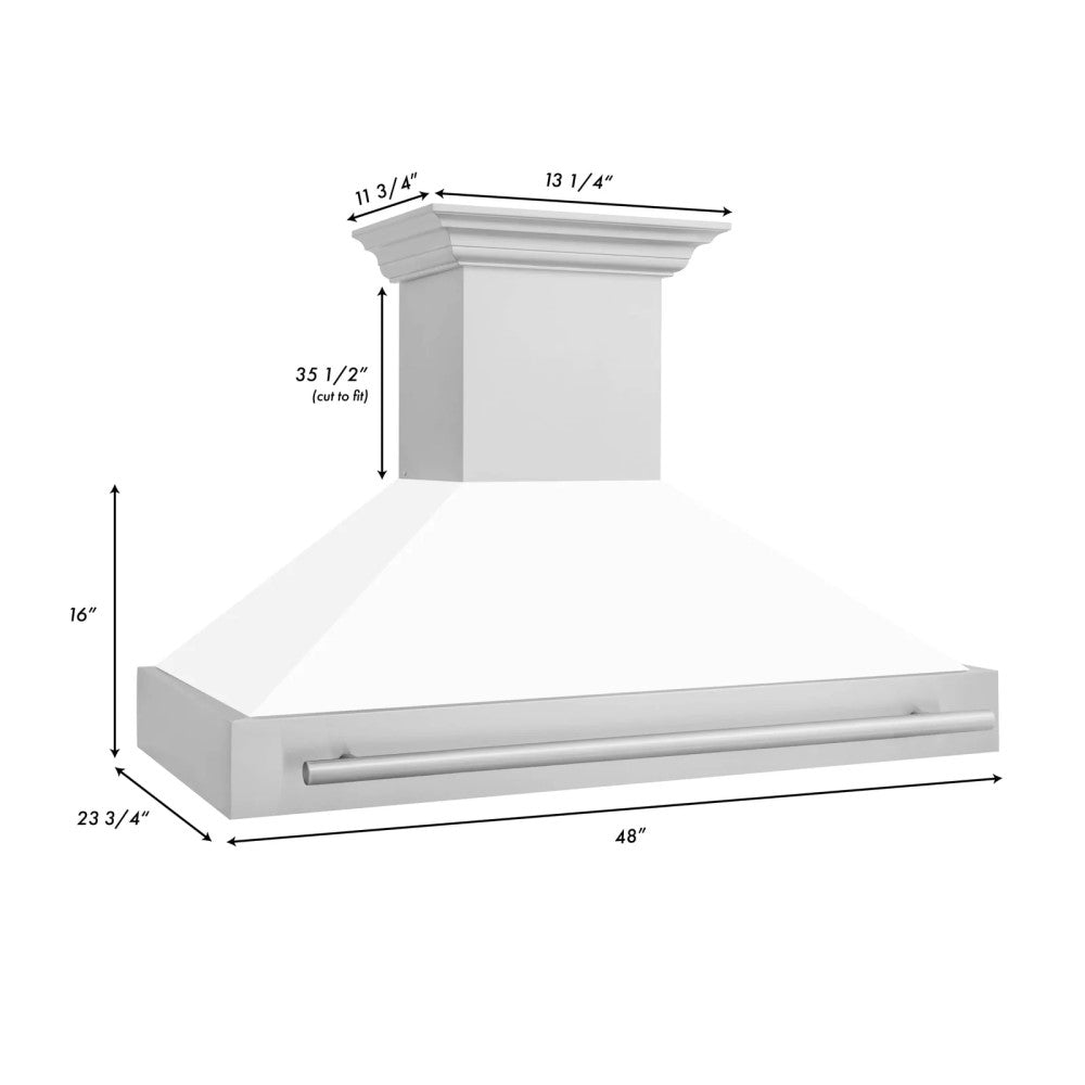 ZLINE Stainless Steel Range Hood Color Shell Options - 8654STX