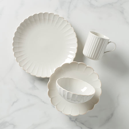 Lenox French Perle Scallop 4-Piece Place Setting