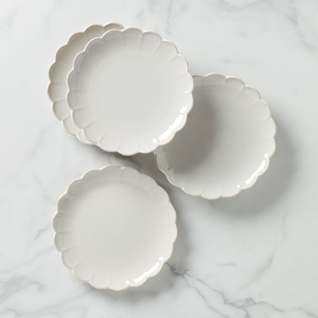 Lenox French Perle Scallop 4-Piece Accent Plate Set