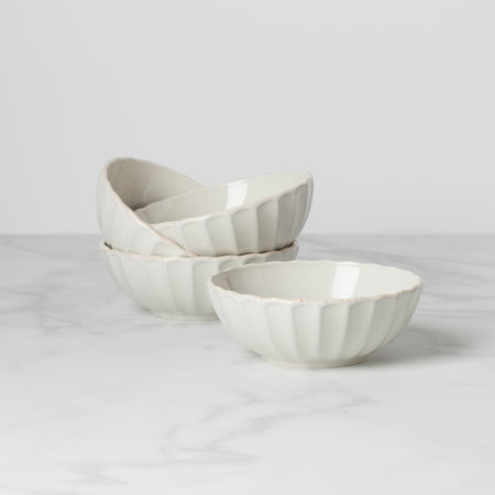 Lenox French Perle Scallop 4-Piece Bowl Set