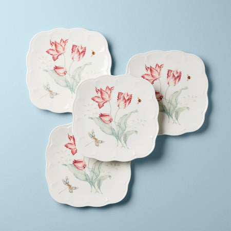 Lenox Butterfly Meadow Square 4-Piece Accent Plates