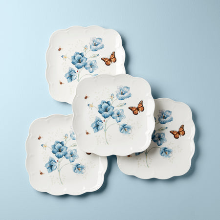 Lenox Butterfly Meadow Square 4-Piece Dinner Plates