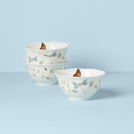 Lenox Butterfly Meadow Vines 4-Piece Rice Bowl Set