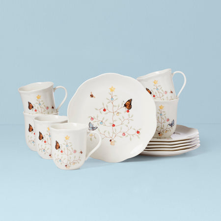 Lenox Butterfly Meadow Seasonal 12-Piece Dessert Set