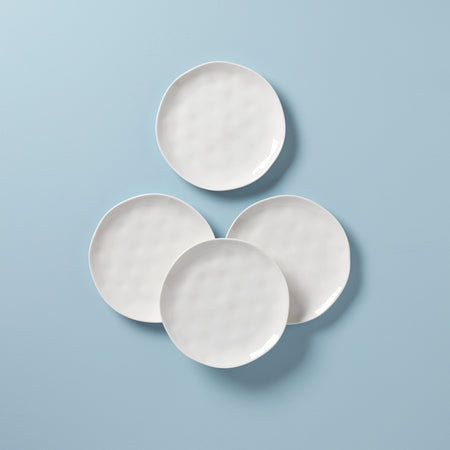 Lenox Bay Colors 4-Piece Accent Plates, White