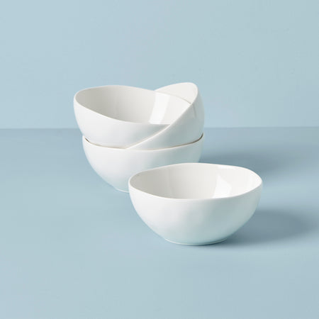 Lenox Bay Colors 4-Piece All-Purpose Bowls, White