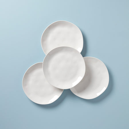 Lenox Bay Colors 4-Piece Dinner Plates, White