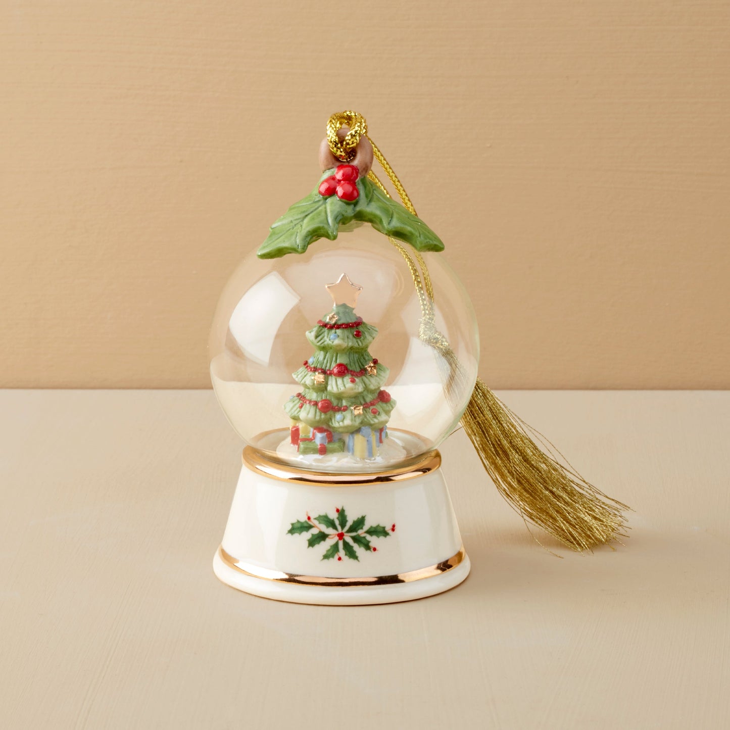 Tree In Snow Globe Ornament