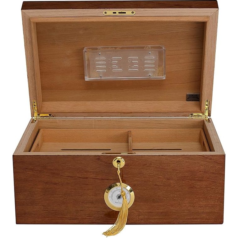 Balaton Desktop Humidor | Bubinga Veneer | Holds 75 Cigars