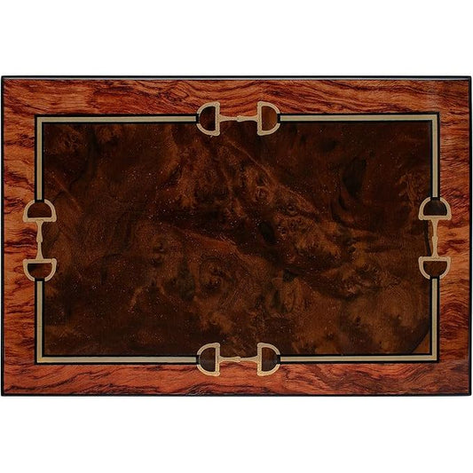 Balaton Desktop Humidor with Bubinga Veneer | Holds 75 Cigars