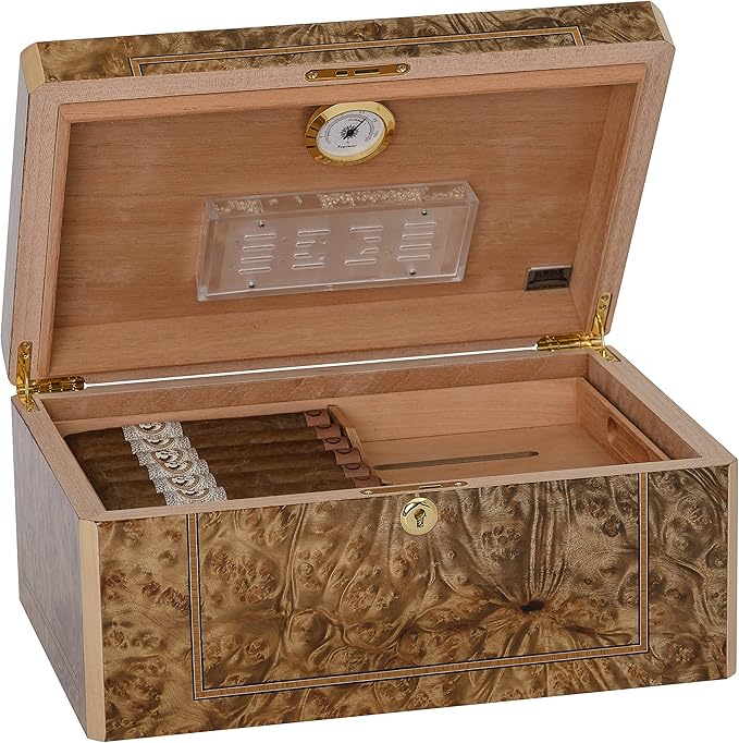 Solerno Desktop Humidor | Holds 75 Cigars