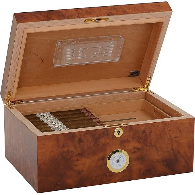 Santorini Desktop Humidor | Holds 75 Cigars