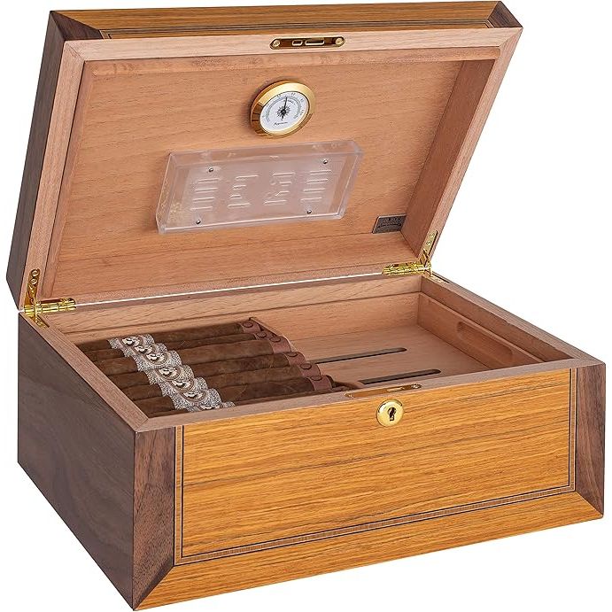 Merino Desktop Humidor | Holds 75 Cigars