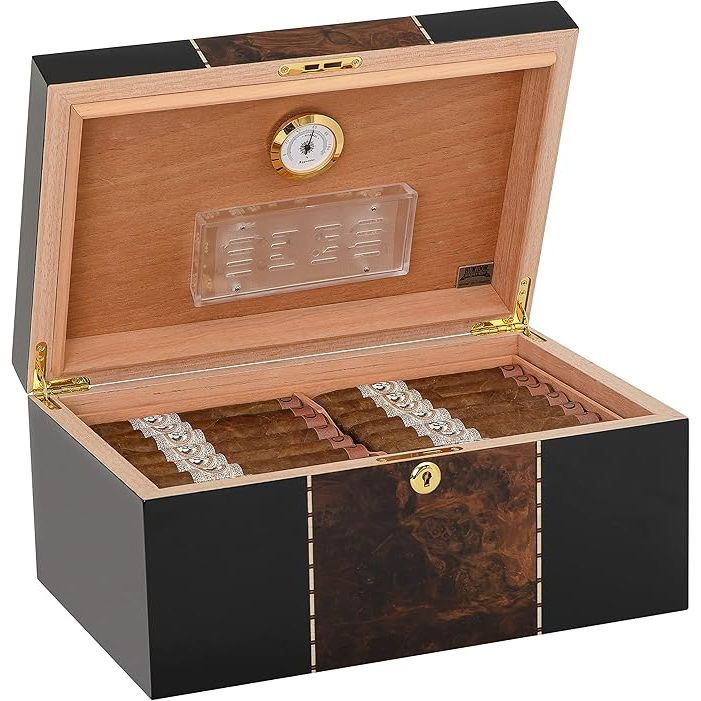 Conte Desktop Humidor | Holds 80 Cigars