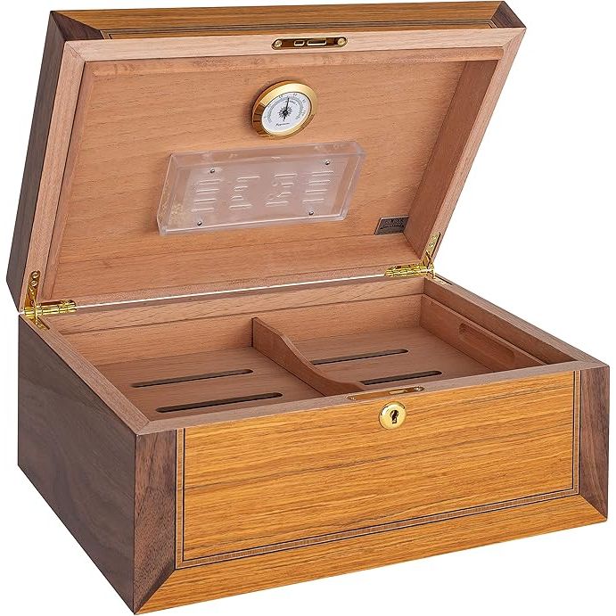 Merino Desktop Humidor | Holds 75 Cigars