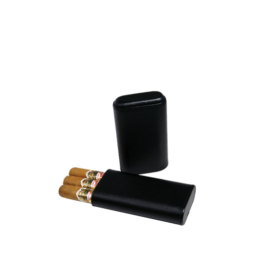 Three Cigar Cedar Lined Case