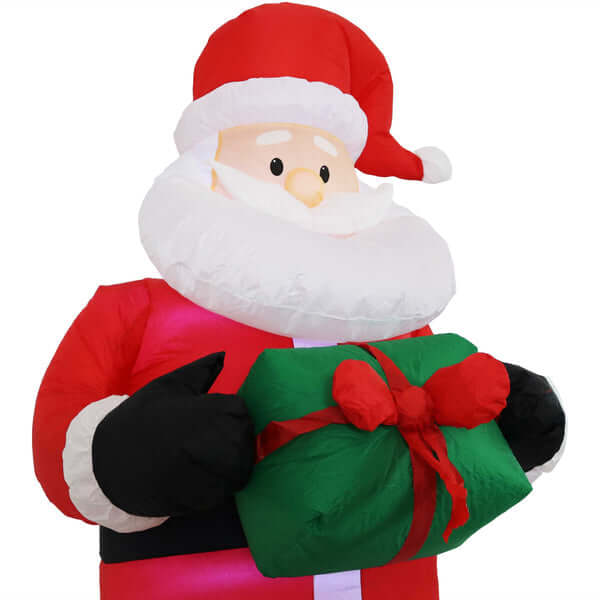 6' Santa Claus with Gift- Inflatable Christmas Decoration
