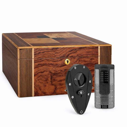 The Amarone Humidor Bundle #1 | Includes Xikar Turismo and Xikar Xi1 Cutter