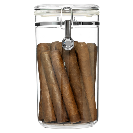 Vaso Acrylic Jar | Stores 25 Cigars