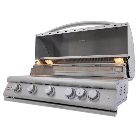 Blaze Premium LTE+ 40" 5-Burner Grill w/ Rear Infrared Burner & Lift-Assist Hood (BLZ-5LTE3)