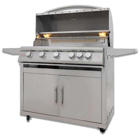 Blaze Premium LTE+ 40" 5-Burner Grill w/ Rear Infrared Burner & Lift-Assist Hood (BLZ-5LTE3)