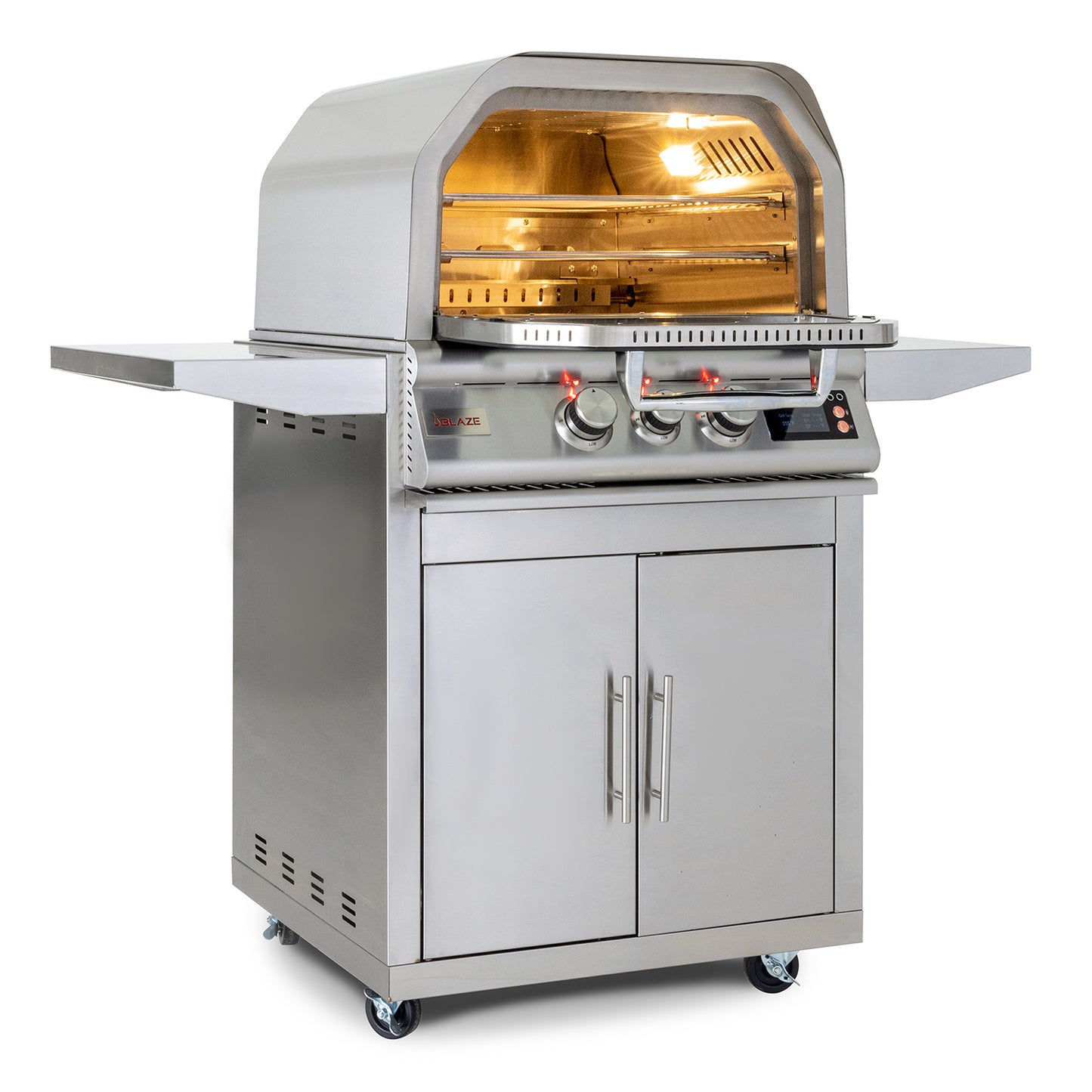 Blaze 26-Inch Propane Gas Outdoor Pizza Oven With Rotisserie