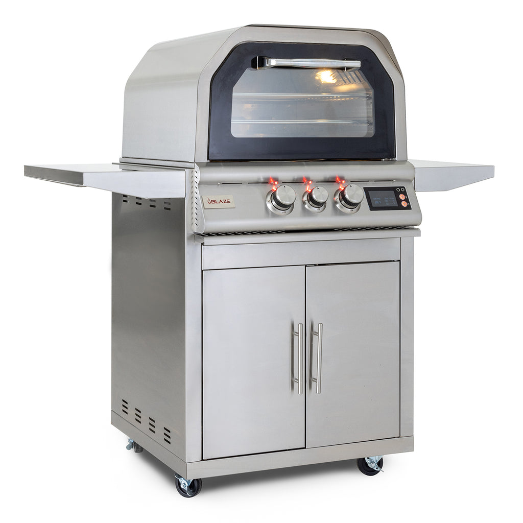 Blaze 26-Inch Propane Gas Outdoor Pizza Oven With Rotisserie