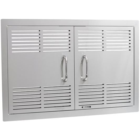 Bull 30-Inch Dual-Lined Vented Stainless Steel Double Access Doors