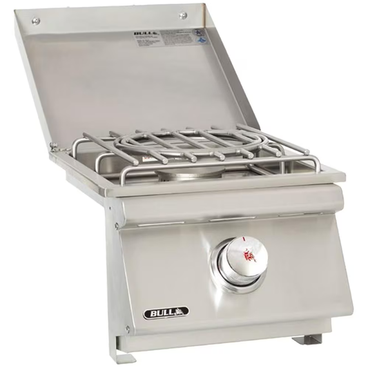Bull Slide-In Pro Side Burner W/ Stainless Steel Lid