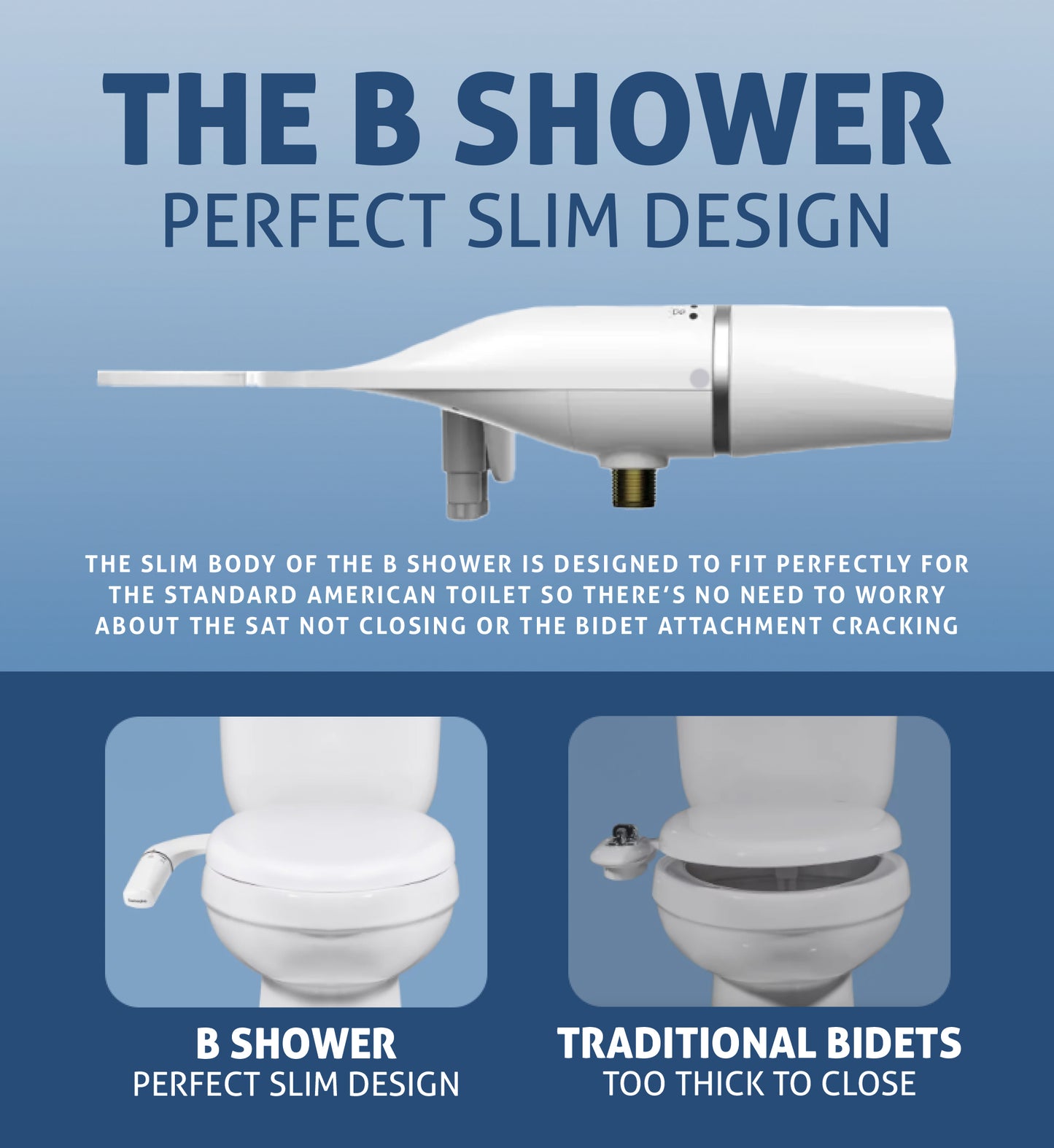 The B Shower | Bidet Attachment For Toilets