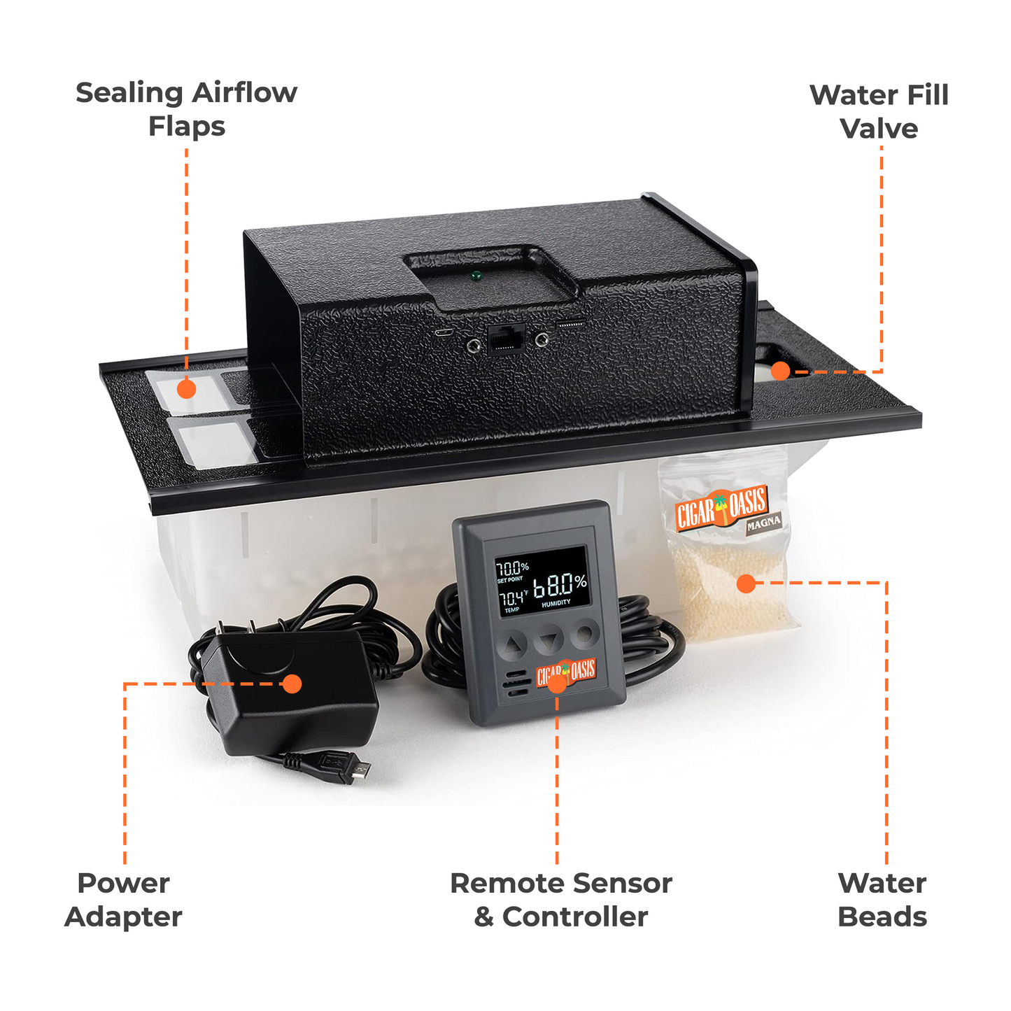 Cigar Oasis Magna 3.0 Electric Cigar Humidifier | 1000-3000 cigars